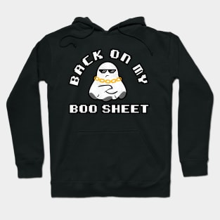 Back On My Boo Sheet Funny Halloween Hoodie